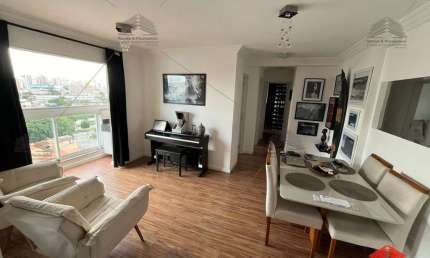 Apartamento à venda na Vila América, Santo André-SP: 2 quartos, 1 suíte, 2 salas, 2 banheiros, 1 vaga, 63m². Confira!
