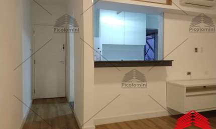 Apartamento Liberdade Mobiliado com 45 metros, 1 quarto, sala 2 ambientes, cozinha americana, 1 banheiro, móveis Planejados, 1 vaga de garagem