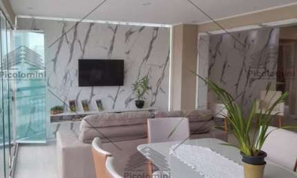 Apartamento a venda no Tatuapé de 135m², 3 dormitórios, 3 suítes, 5 banheiros, moveis planejados, mobiliado, varanda gourmet, ar condicionado, 2 vaga