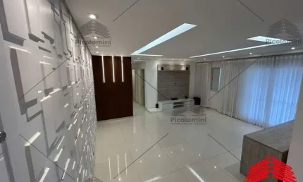 Apartamento mobiliado, 3 dormitórios, vago, 1 suite, 2 vagas, living com sala ampliada, Varanda gourmet fechada com vidro, lazer completo