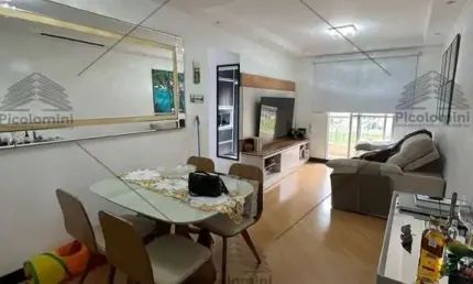 Apartamento na Vila Apina com 68 metros, 2 quartos, 1 suíte, sala 2 ambiente com varanda, móveis planejados, 2 banheiros, 1 vaga, piscina, academia