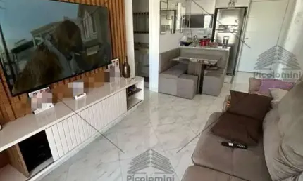 Apartamento Vila Curuçá Santo André com 54m2, 2 dormitórios, Suíte, móveis planejados, Vaga de garagem, 2 sacadas, 2 banheiros, Decorado