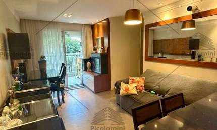 Apartamento à venda, 68 m², Belenzinho, 03 quartos, 01 suíte, ampla sala 2 ambientes com sacada, cozinha americana, 1 vaga, portaria virtual.