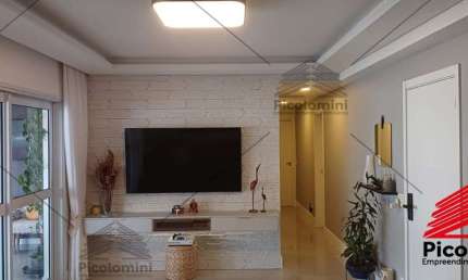 Apartamento à venda no Belém, 119m², 3 suítes, varanda gourmet, sala 2 ambientes, cozinha americana planejada, 4 banheiros, lazer completo e 2 vagas.