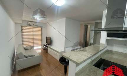 Apto tipo Flat para locação no Luzes da Mooca com 50 m², Cyrella, com 1 suíte, 1 vaga de garagem coberta, cozinha americana, academia, salão gourmet, lavanderia, mini mercado