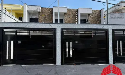 Sobrado Novo à Venda Vila Prudente com 3 Quartos, 1 Suíte, 2 Salas, 3 Banheiros, lavabo, 2 Vagas de Garagem  107m² de Área