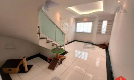 Sobrado de 121m² a venda na Vila Formosa, 2 dormitórios, 3 banheiros, 2 varandas, cozinha planejada, lavanderia, churrasqueira, escritório, 4 vagas