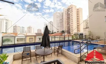 Studio alto mooca, andar alto, vista livre, com 3 quartos, sendo 1 suíte e um banheiro social, sala de estar e jantar com sacada, cozinha, com armário