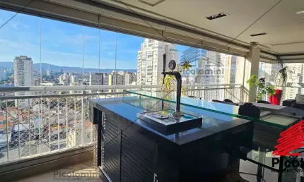 Apartamento, Vila Romana, 206m2, Venda, Locação, 4 quartos sendo 3 suítes, varanda Gourmet, 3 vagas de garagem, móveis planejados, lazer