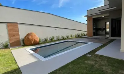Linda casa térrea em condomínio quintas da boa vista com três suítes