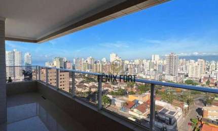 Apartamento com 3 dormitórios à venda, 127 m² por R$ 1.150.000,00 - Canto do Forte - Praia Grande/SP
