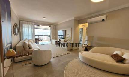 Apartamento com 3 dormitórios à venda, 143 m² por R$ 2.500.000,00 - Canto do Forte - Praia Grande/SP