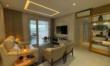 Apartamento com 3 dormitórios à venda, 134 m² por r$ 1.450.000,00 - canto do forte - praia grande/sp