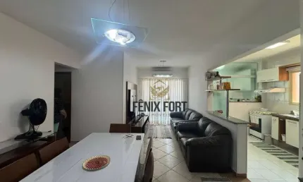 Apartamento com 2 dormitórios à venda, 85 m² por r$ 550.000 - canto do forte  , vista para o mar!
