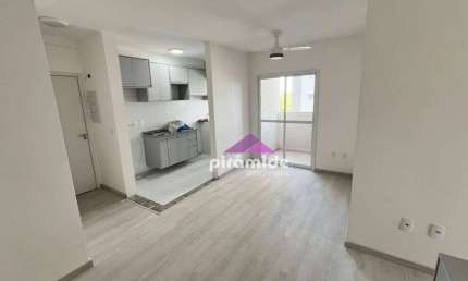 Apartamento com 3 dormitórios para alugar, 65 m² por R$ 3.057,89/mês - Parque Residencial Flamboyant - São José dos Campos/SP