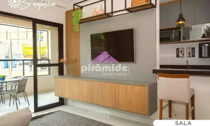 Apartamento com 2 dormitórios à venda, 79 m² por r$ 691.200,00 - parque industrial - são josé dos c