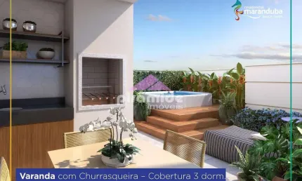 Apartamento Garden com 2 dormitórios à venda, 99 m² por R$ 893.900,00 - Praia do Sapê - Ubatuba/SP