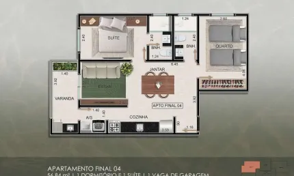 Apartamento com 2 quartos à venda no Centro, Ubatuba 