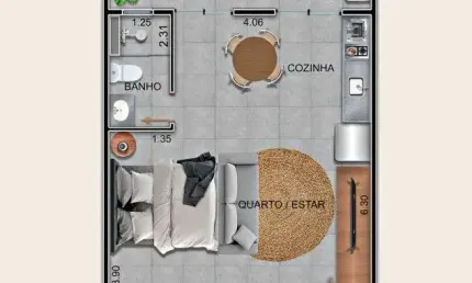 Apartamento com 1 quarto à venda em Perequê Açu, Ubatuba 