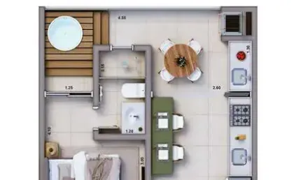 Apartamento com 1 quarto à venda em Itaguá, Ubatuba 