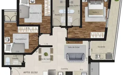 Apartamento com 3 quartos à venda em Itaguá, Ubatuba 