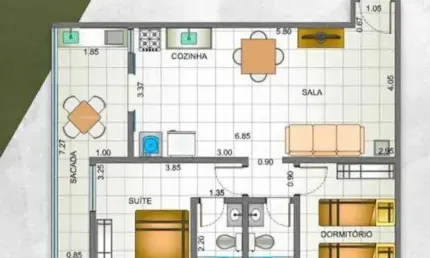 2dorm/1 suíte - 66m², Praia do Perequê-Açu, Ubatuba-SP