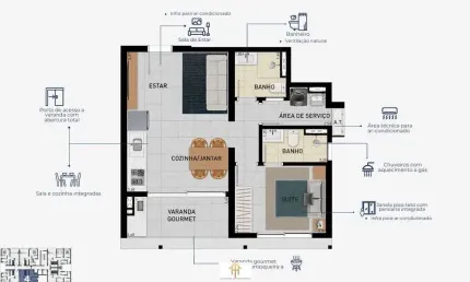 Apartamento com 1 quarto à venda na Avenida Arthur Costa Filho, 155, Centro, Caraguatatuba