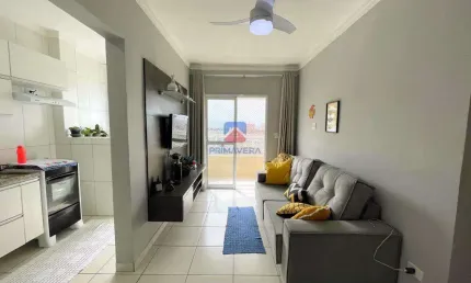 Apartamento com 1 quarto, Caiçara, Praia Grande - R$ 325 mil, Cod: 70833047
