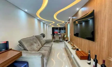 Apartamento com 2 dorms, Caiçara, Praia Grande, Cod: 70834518