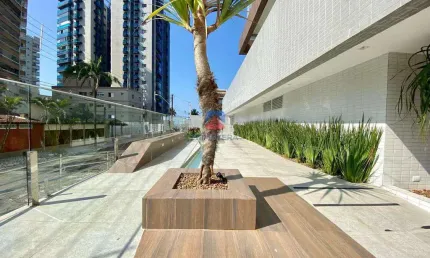 Apto com vista mar e 2 quartos para venda, Caiçara.