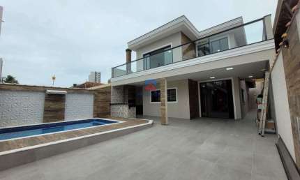 Sobrado Alto Padrão,  Flórida, Praia Grande - R$ 1.4 mi