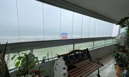 APARTAMENTO PARA VENDA FRENTE MAR COM VISTA TOTAL 3 DORM.