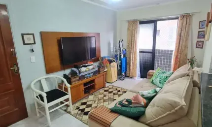 Apartamento com 2 quartos, caiçara, praia grande - r$ 380 mil, cod: 70836202