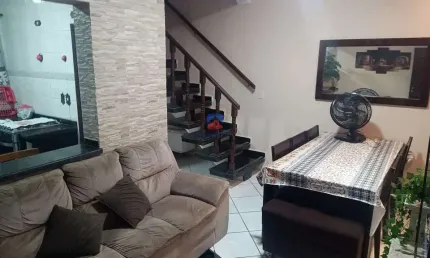 Sobrado de Condomínio com 2 quartos, Caiçara, Praia Grande - R$ 430 mil, Cod: 70837186