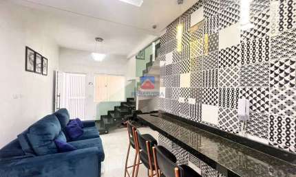 Casa de Condomínio com 2 quartos, Caiçara, Praia Grande - R$ 385 mil, Cod: 70837330