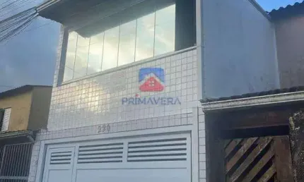 Sobrado com 2 quartos, Nova Mirim, Praia Grande - R$ 320 mil, Cod: 70837564