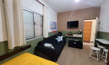 Kitnet com 1 quarto, caiçara, praia grande - r$ 195 mil, cod: 70837632