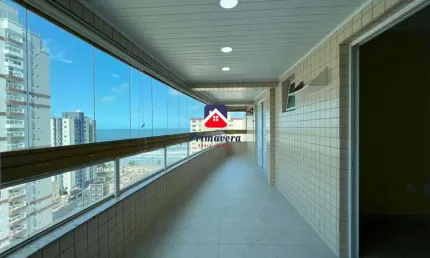 Apartamento vista mar 2 dormitórios sendo 1 suíte - caiçara