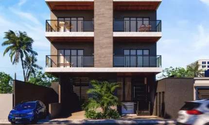 Apartamento com 3 dormitórios sendo 1 suíte apenas 150m do mar em barra velha-sc