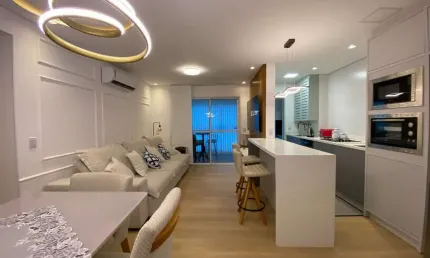 Apartamento vista mar mobiliado com 3 dormitórios sendo 1 suíte em balneário piçarras-sc
