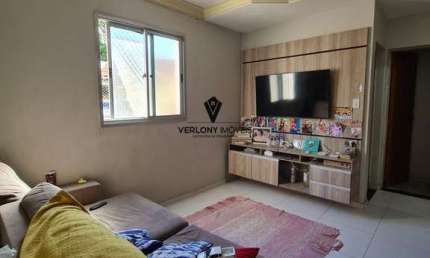 Lindo apartamento 2/4, com área externa com churrasqueira no bairro Taiaman