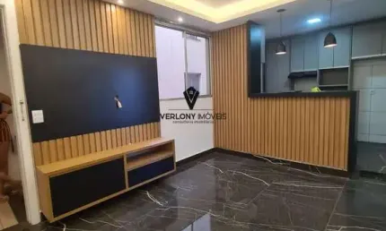 Apartamento 2/4 com moveis planejados, e espaço gourmet no bairro brasil.