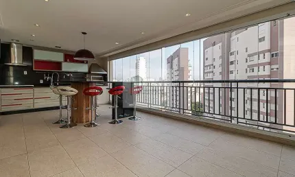 Apartamento com linda vista de 3 suítes, 3 vagas e lazer a 3 min do metrô da Chácara Klabin na Vila Mariana  -  São Paulo