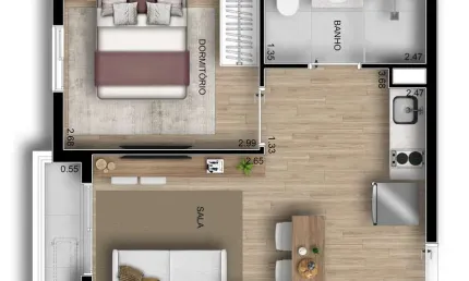 Apartamento com 1 quarto à venda na Avenida Doutor Altino Arantes, 222, Vila Clementino, São Paulo
