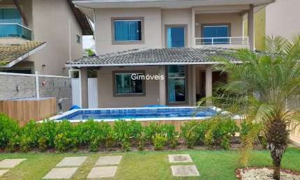 Casa em condomínio fechado com 4 quartos à venda na Estrada Do Coco, Abrantes, Camaçari, 139 m2 por R$ 980.000