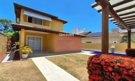 Casa em condomínio fechado com 3 quartos para alugar na rodovia ba-099 - estrada do côco km 08, abrantes, camaçari, 186 m2 por r$ 7.000