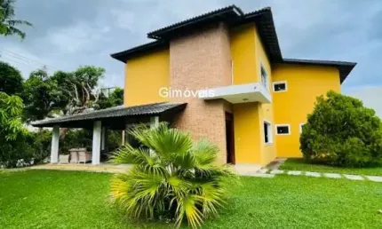 Casa em condomínio fechado com 5 quartos à venda na rodovia ba-099 - estrada do côco km 08, praia de busca vida, camaçari, 425 m2 por r$ 1.840.000