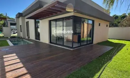Casa em condomínio fechado com 3 quartos à venda na estrada do sucupira, 20, alphaville litoral  norte 1, camaçari, 158 m2 por r$ 1.850.000