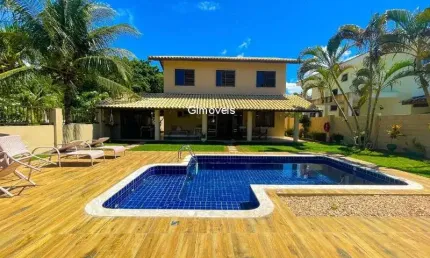 Casa em condomínio fechado com 3 quartos à venda na rodovia ba-099 - estrada do côco km 08, abrantes, camaçari, 205 m2 por r$ 1.480.000