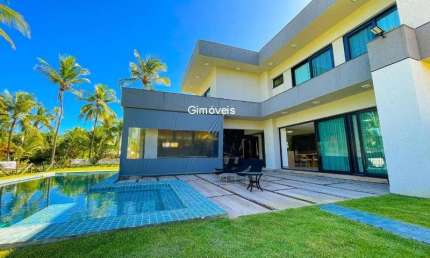 Casa em condomínio fechado com 4 quartos à venda na Rodovia BA-099 - Estrada do Côco, Praia de Busca Vida, Camaçari, 700 m2 por R$ 6.990.000